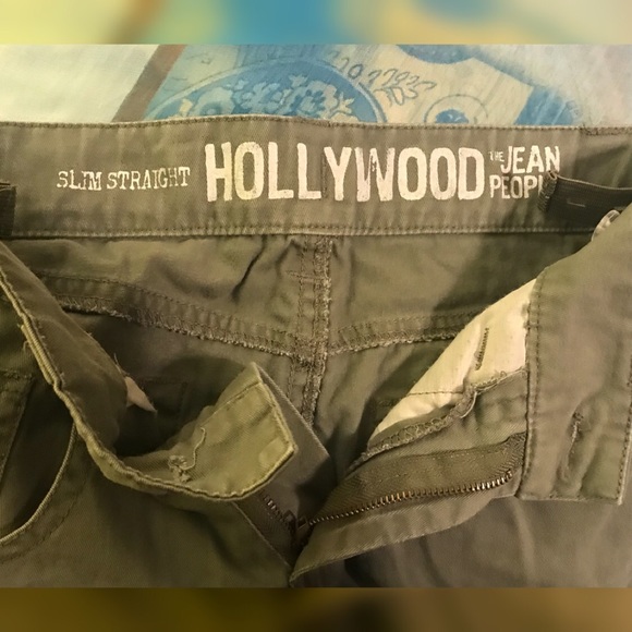 Hollywood Jean Company Olive Khakis 